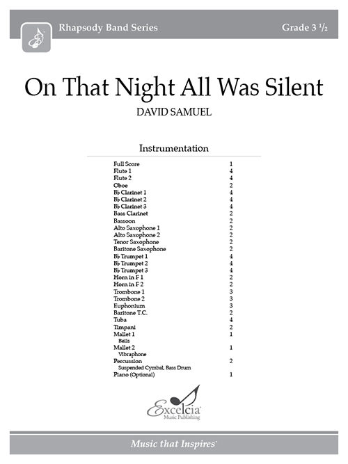 On That Night All Was Silent - Full Score