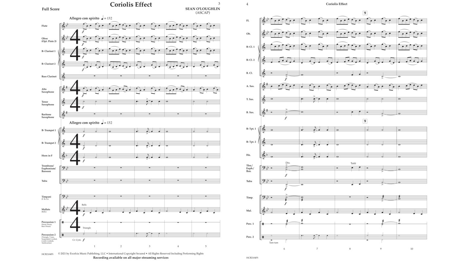 Coriolis Effect Excelcia Music Publishing