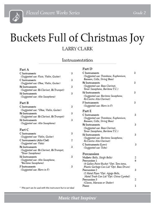 Buckets Full of Christmas Joy (Flexcel) - Full Score