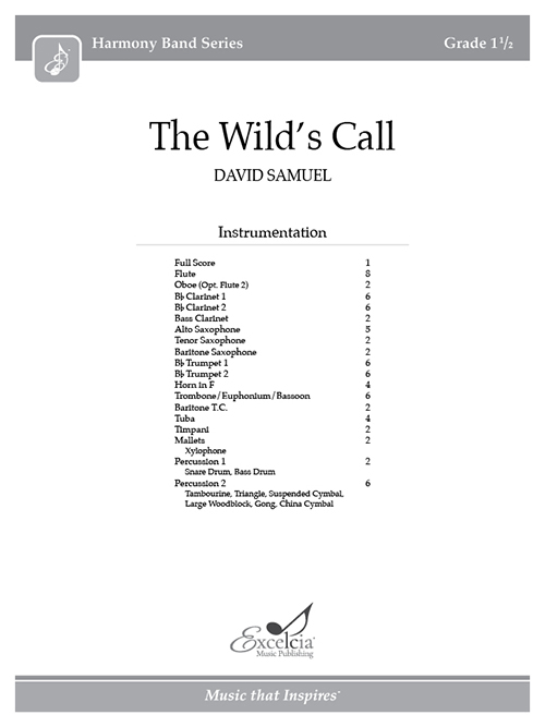 The Wild's Call - Full Score
