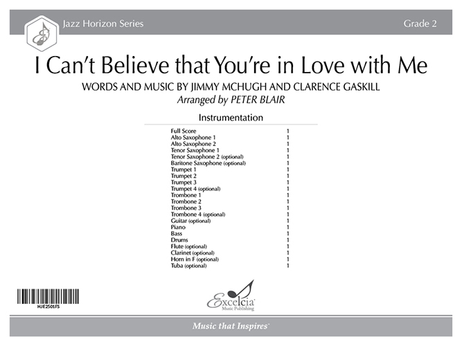 I Can't Believe that You're in Love with Me (Score)