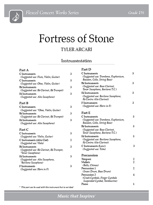 Fortress of Stone (Flexcel) - Full Score