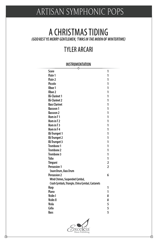 A Christmas Tiding - Full Score