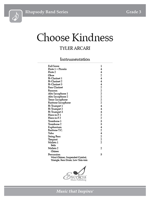 Choose Kindness - Full Score