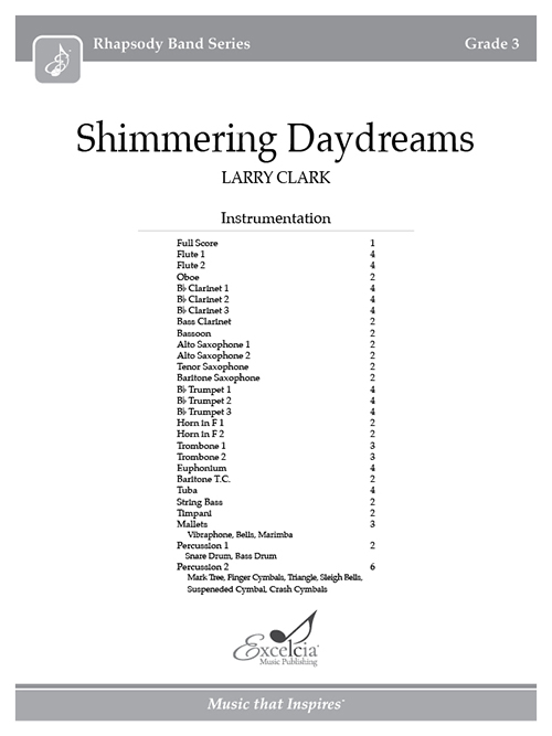 Shimmering Daydreams - Full Score